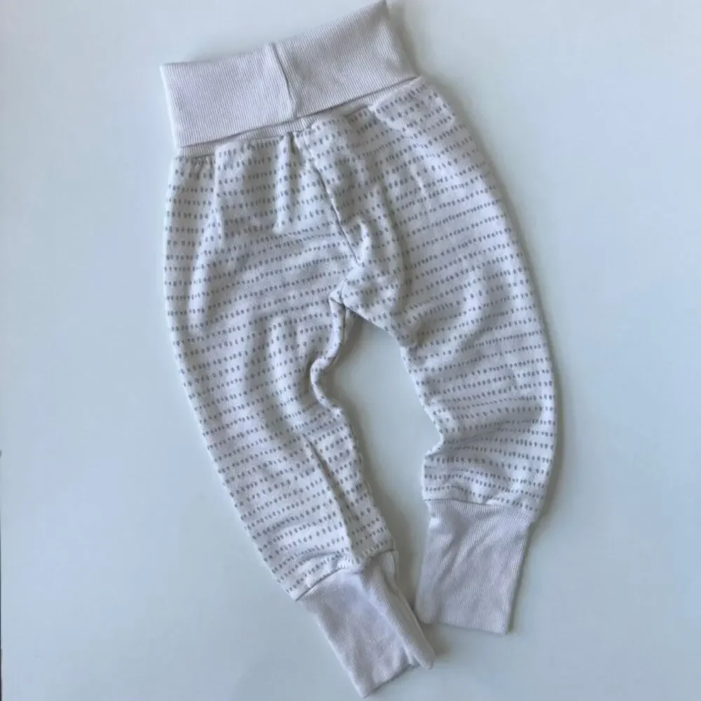 Childhoods Clothing Skinny Sweats - Mint Seafoam Dash Dot - 18-24M